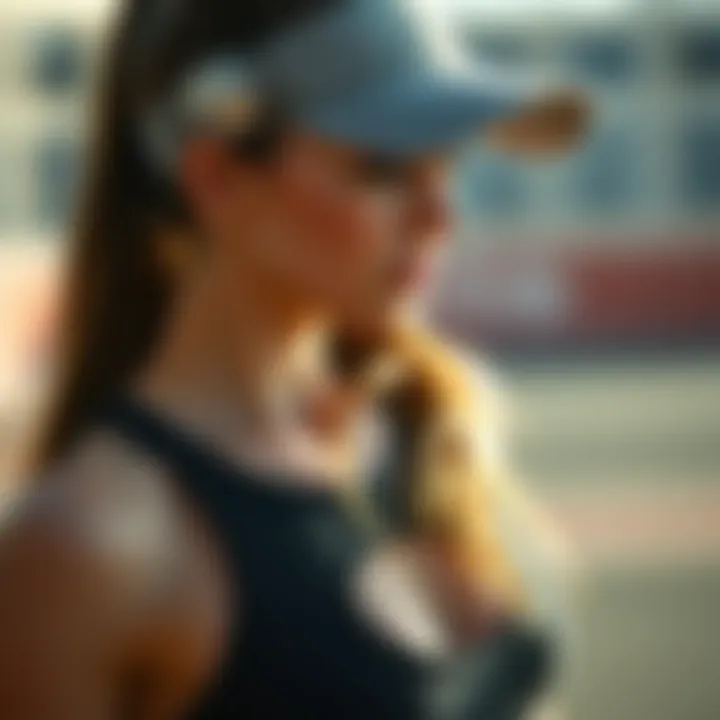 Close-up of stylish activewear on a fitness enthusiast