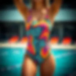 A stylish Nike swimwear design showcasing vibrant colors and patterns.