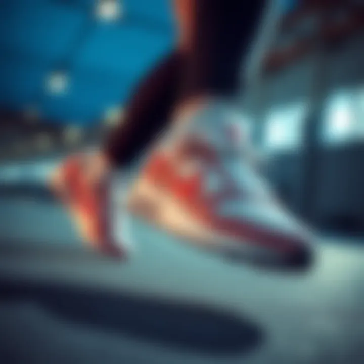 Dynamic performance of Nike sneakers during athletic activities