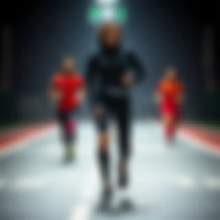 Dynamic athletic wear showcasing comfort and style