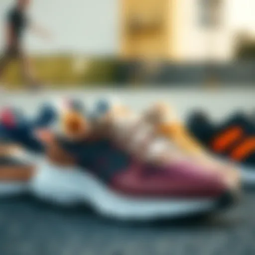 A stylish collection of various shoe types