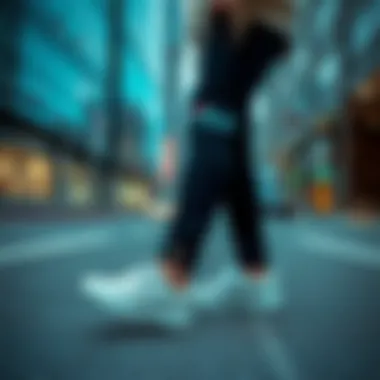 Casual outfit styled with Fila white sneakers in an urban setting