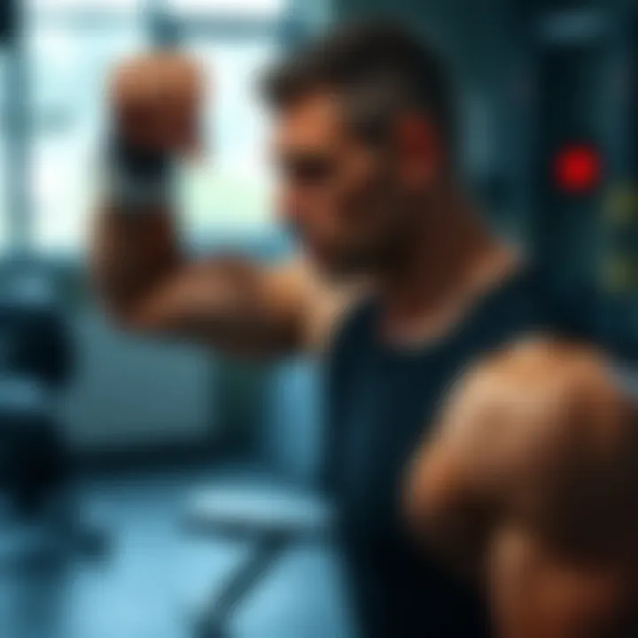 Intense training session for a fitness competition