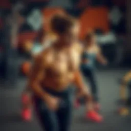 Dynamic workout session focusing on core exercises