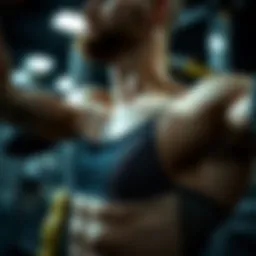 Detailed view of chest strengthening techniques