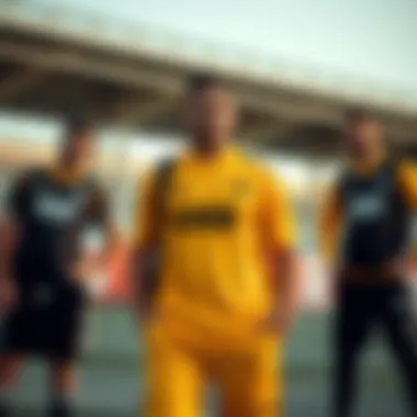 Stylish Outfit Combinations with GS Jersey Stylish outfit combinations featuring the GS 2023 jersey in various sporty settings.