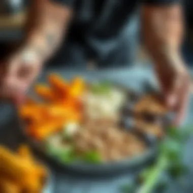 Crafting Balanced Meals with Healthy Carbs A well-balanced plate of healthy carbohydrate sources.