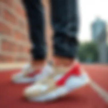 Outfit Combinations with Huarache Nike Sneakers Different outfits featuring Huarache Nike sneakers