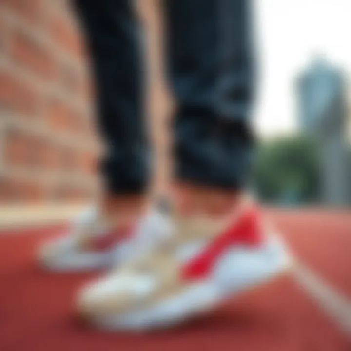 Outfit Combinations with Huarache Nike Sneakers Different outfits featuring Huarache Nike sneakers