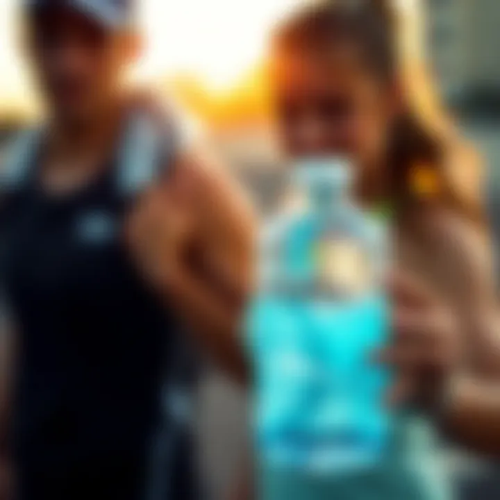 Graphic depicting hydration benefits for active individuals