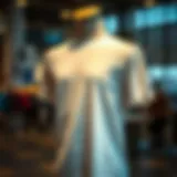 Stylish iconic t-shirt displayed on a stylish mannequin