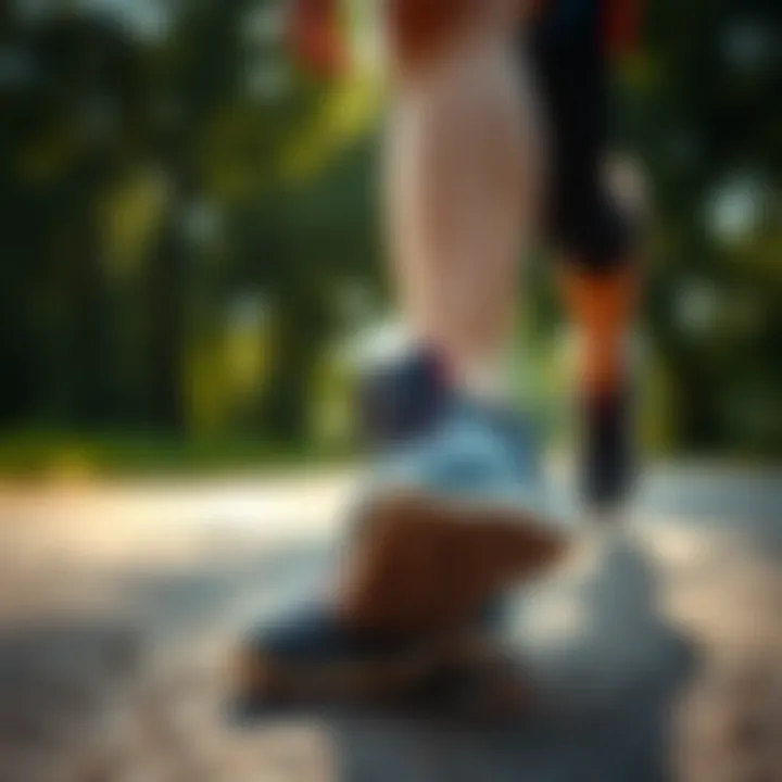 Child wearing Kinetix shoes during an outdoor activity