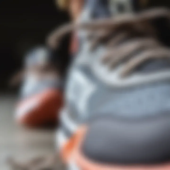 Close-up of Kinetix shoe detailing showcasing quality materials