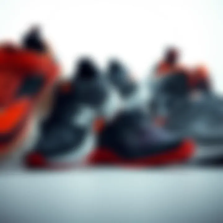 A variety of Kinetix shoe models displayed together