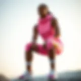 Kyrie pink sports outfit showcasing the latest trend