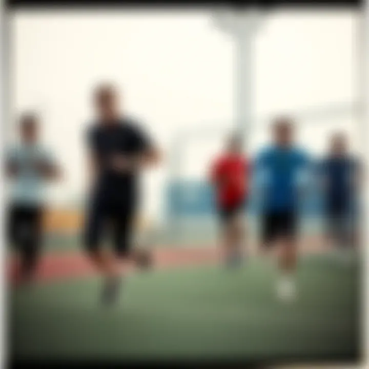 A group of individuals engaging in sports while wearing Lacoste Active 4851 collection