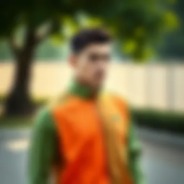 Color palette options available for Lacoste Run Breaker