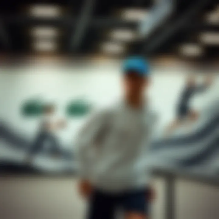 Dynamic athletic wear on display