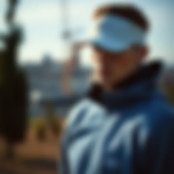 Stylish detailing in sports apparel