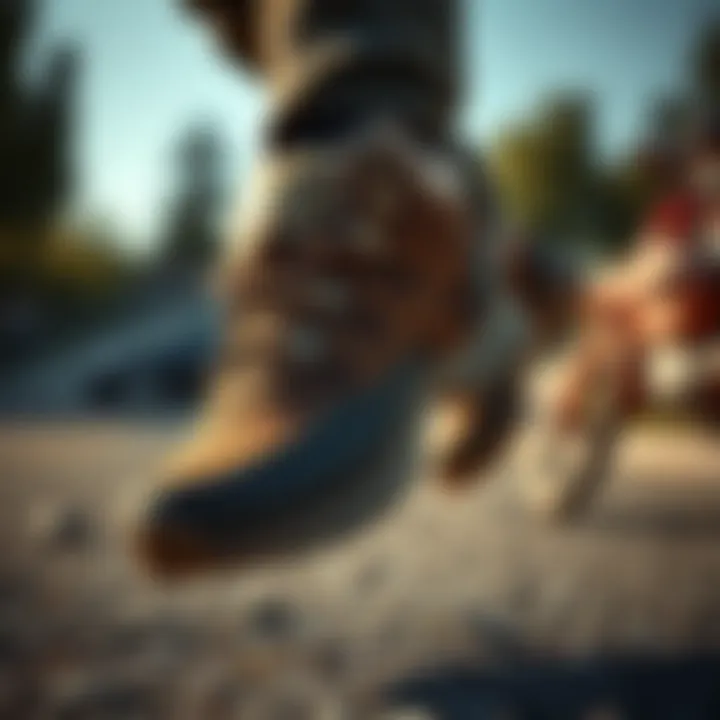 Lumberjack shoes showcased in an active lifestyle environment