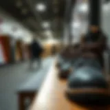 Stylish Lumberjack shoes displayed in a fashionable setting