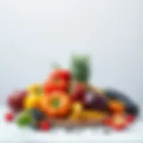 A vibrant array of fruits and vegetables showcasing micronutrients