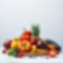 A vibrant array of fruits and vegetables showcasing micronutrients