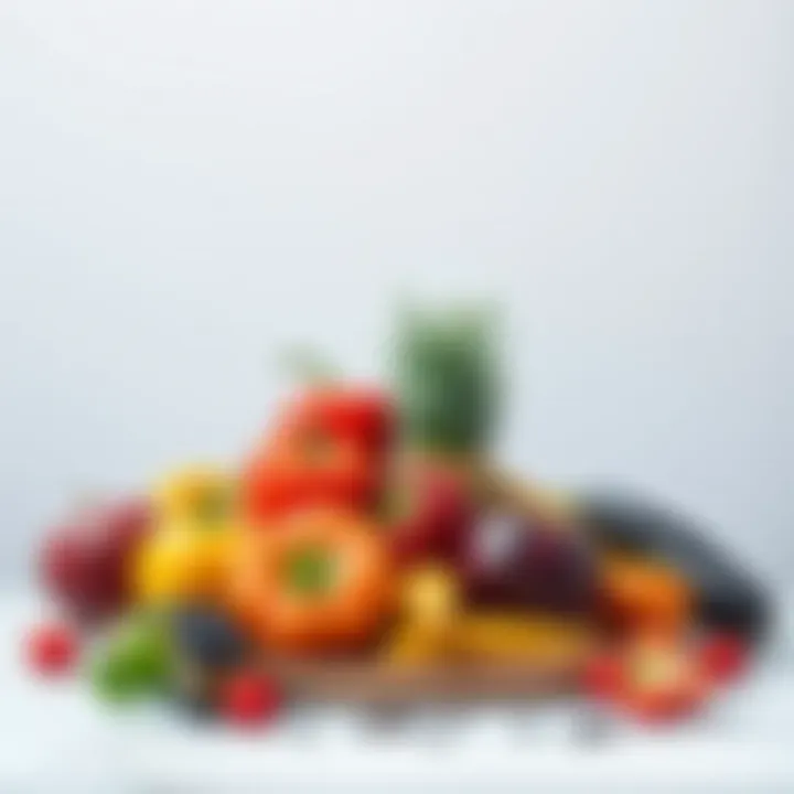 Micronutrient Rich Foods A vibrant array of fruits and vegetables showcasing micronutrients