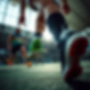 Dynamic action shot of athletes wearing Mercurial Vapor Elite shoes