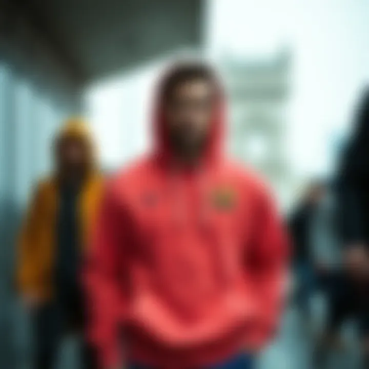 Fashionable outfit combinations featuring the Messi hoodie for diverse occasions