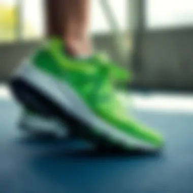 Performance analysis of New Balance 550 green footwear