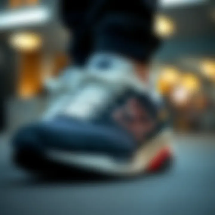 Stylish New Balance sneakers on display