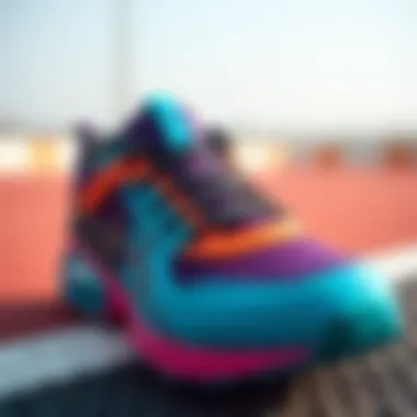 Trendy color palette for modern sport shoes