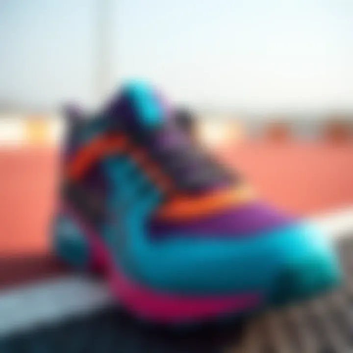 Trendy color palette for modern sport shoes