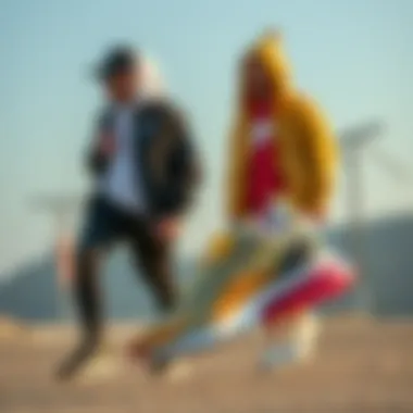 Various styling options with Nike 270 Air Max in sporty outfits.