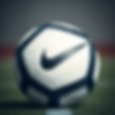 Detailed view of Nike Aerow Sculpt football's design elements