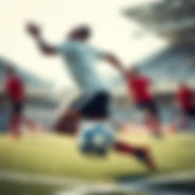 Nike Aerow Sculpt football in motion during a dynamic game