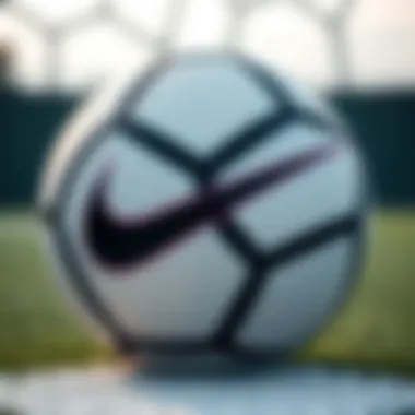 Close-up of Nike Aerow Sculpt football showcasing its unique texture