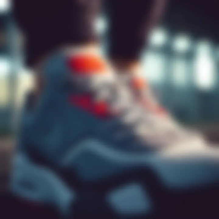 Close-up of Nike Air Kahverengi showcasing its design details