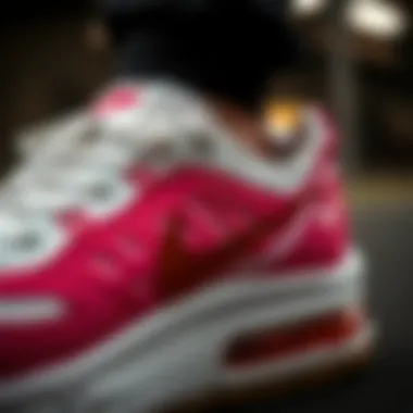 Close-up of Nike Air Max Pre-Day SE highlighting unique design features