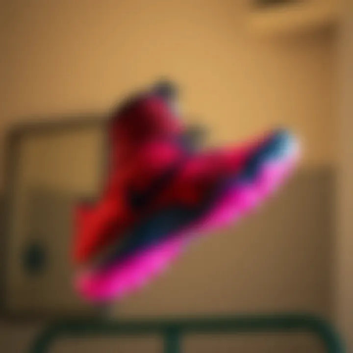 Dynamic lifestyle shot featuring Nike Air Structure in action