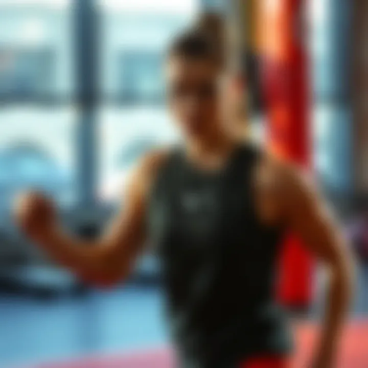 Athlete wearing Nike AirMax during a workout