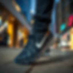 Stylish Nike AirMax shoes in an urban setting