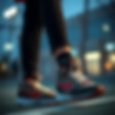 Stylish outfit pairing with basketball shoes