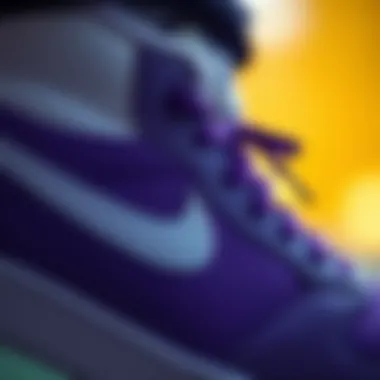 Close-up of the Nike Court Royale detailing and design