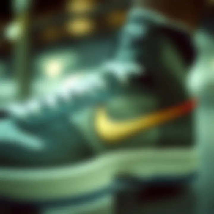 Close-up of Nike Jumbo Dunk's innovative technology