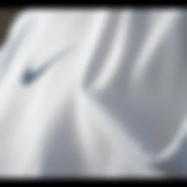 Close-up of Nike dress fabric emphasizing quality