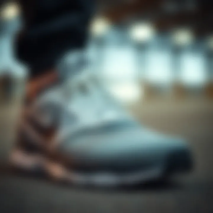 Close-up of Nike Pro shoes highlighting innovative design and materials