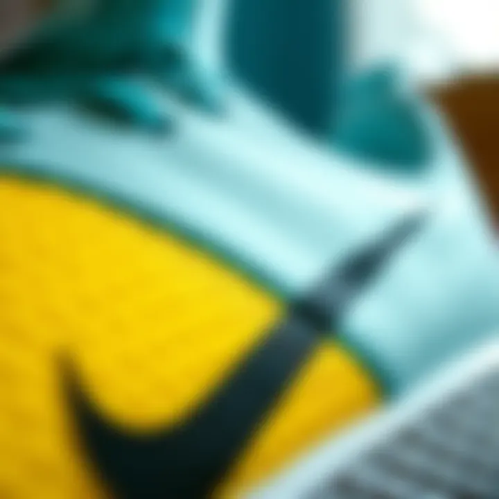 Close-up view of Nike React Miller materials emphasizing comfort