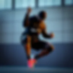 Dynamic athlete showcasing Nike apparel in action